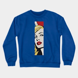 Pop Art American Blonde Crewneck Sweatshirt